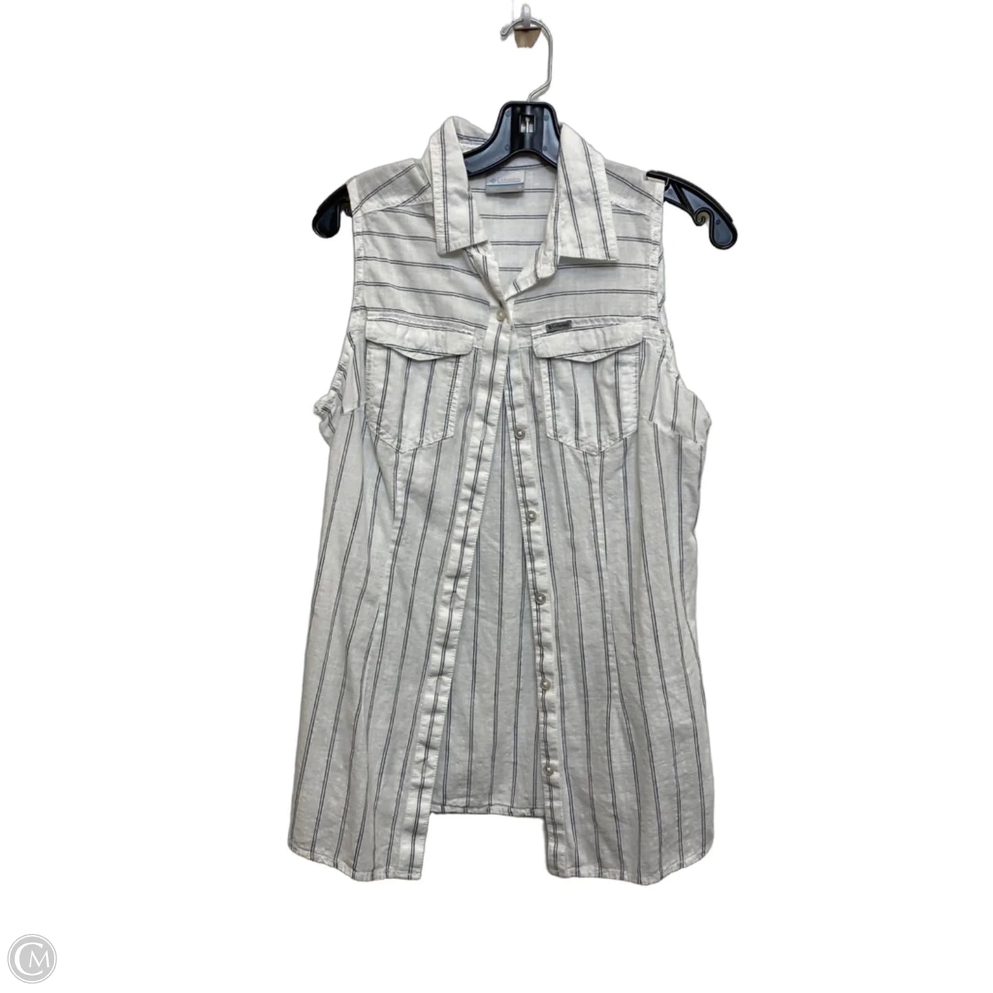 Top Sleeveless By Columbia In White, Size: M