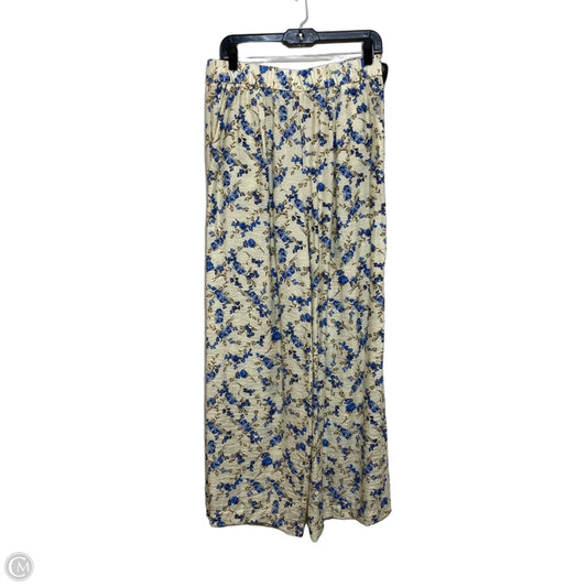 Pants Wide Leg By A New Day In Blue & Cream, Size: M