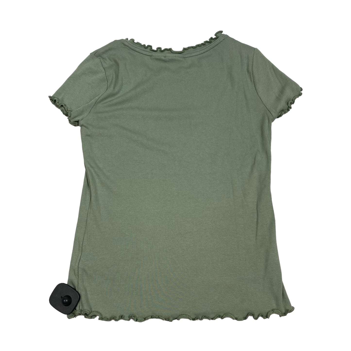 Green Top Short Sleeve Basic C And C, Size S