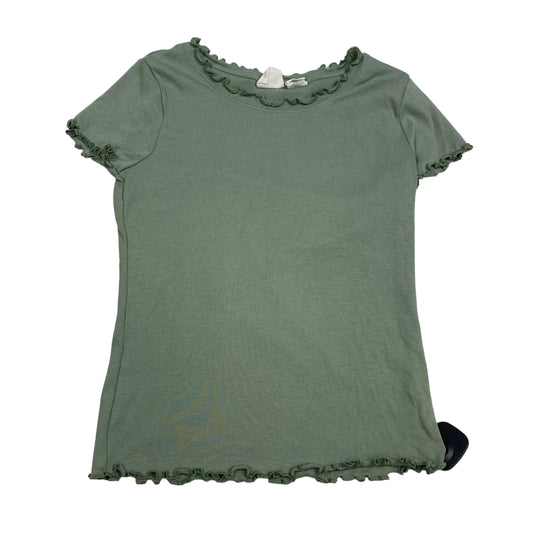 Green Top Short Sleeve Basic C And C, Size S