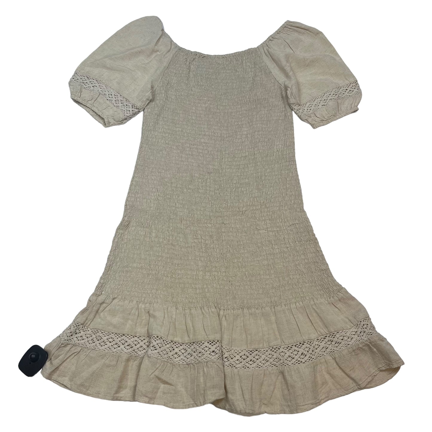 Cream Dress Casual Short Sincerely Jules, Size S