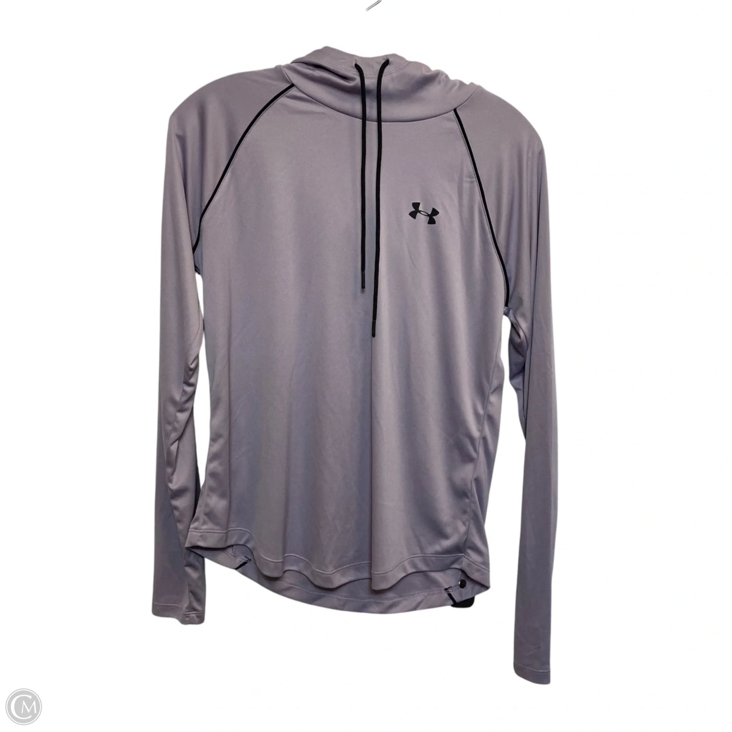 Athletic Top Long Sleeve Hoodie By Under Armour In Purple, Size: M