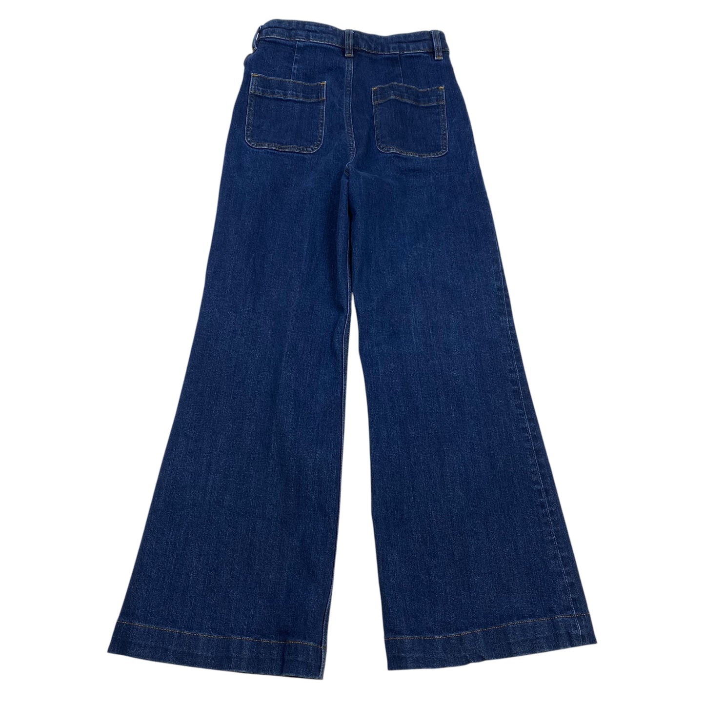 Jeans Straight By Paris Atelier In Blue Denim, Size: 2