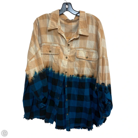 Top Long Sleeve By White Birch In Orange, Size: 3x