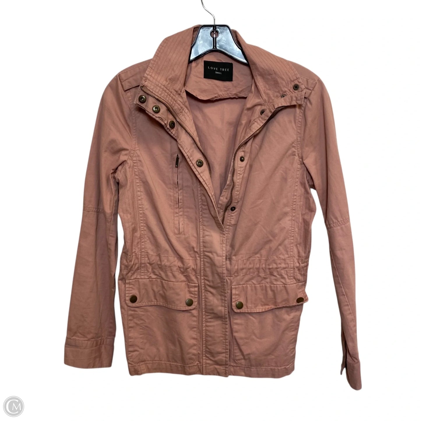 Jacket Utility By Love Tree In Pink, Size: S