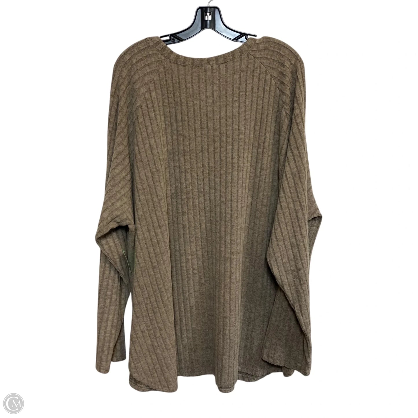 Top Long Sleeve Basic By Ficerd In Taupe
