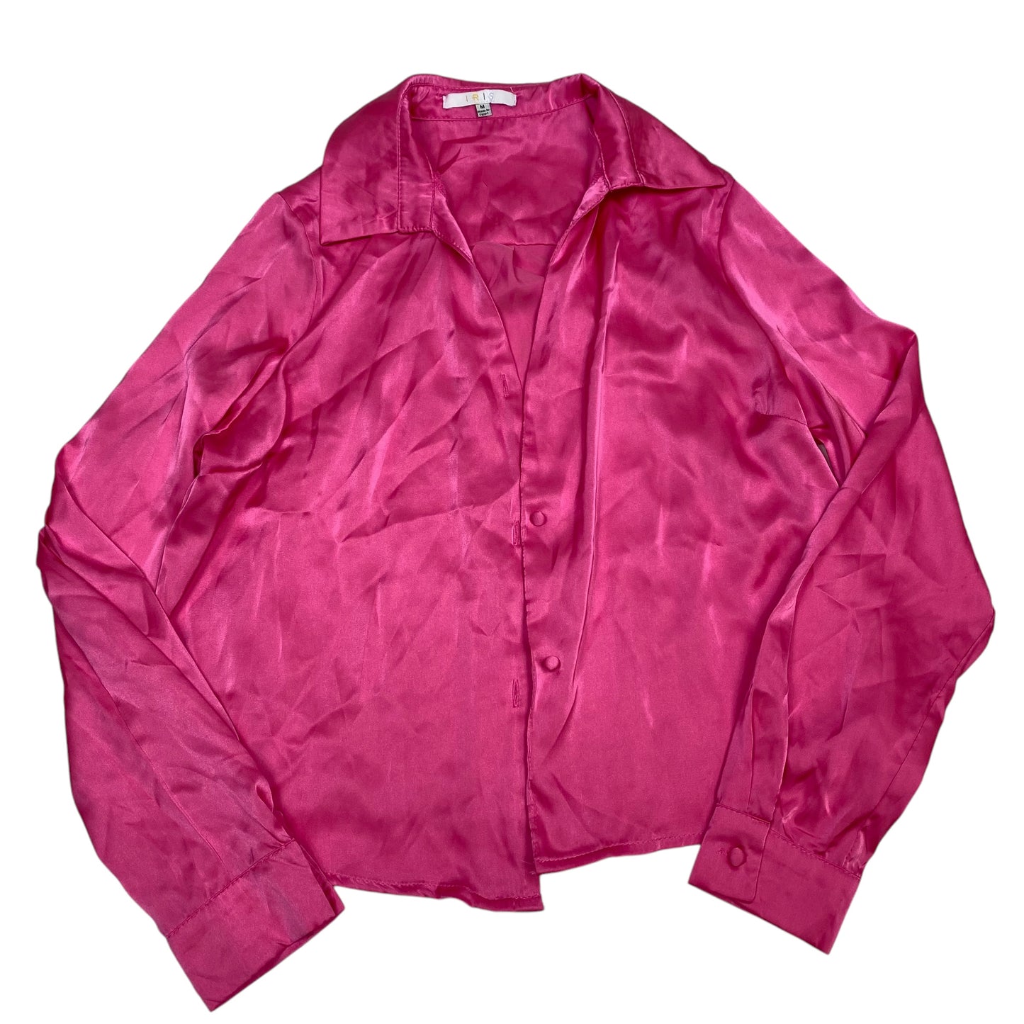 Top Long Sleeve By Iris In Pink, Size: M