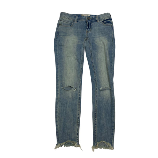 Jeans Skinny By Free People In Blue Denim, Size: 0