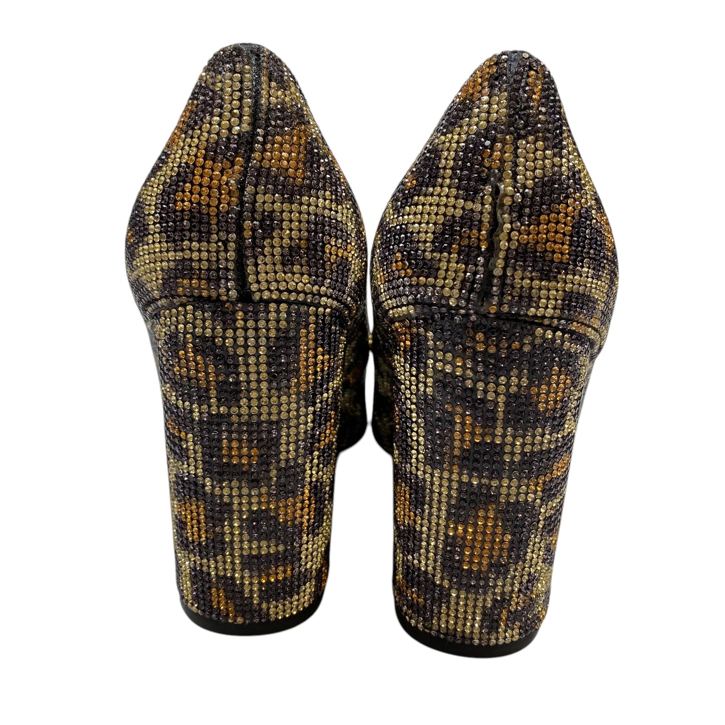 Shoes Heels Block By Bamboo In Animal Print, Size: 7.5