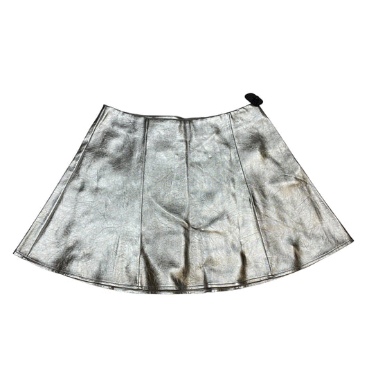 Skirt Mini & Short By Crown And Ivy In Silver, Size: L