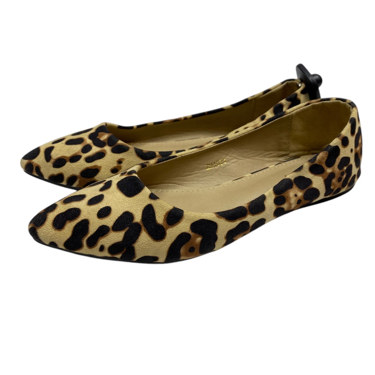 Shoes Flats By Ollio In Animal Print, Size: 7.5