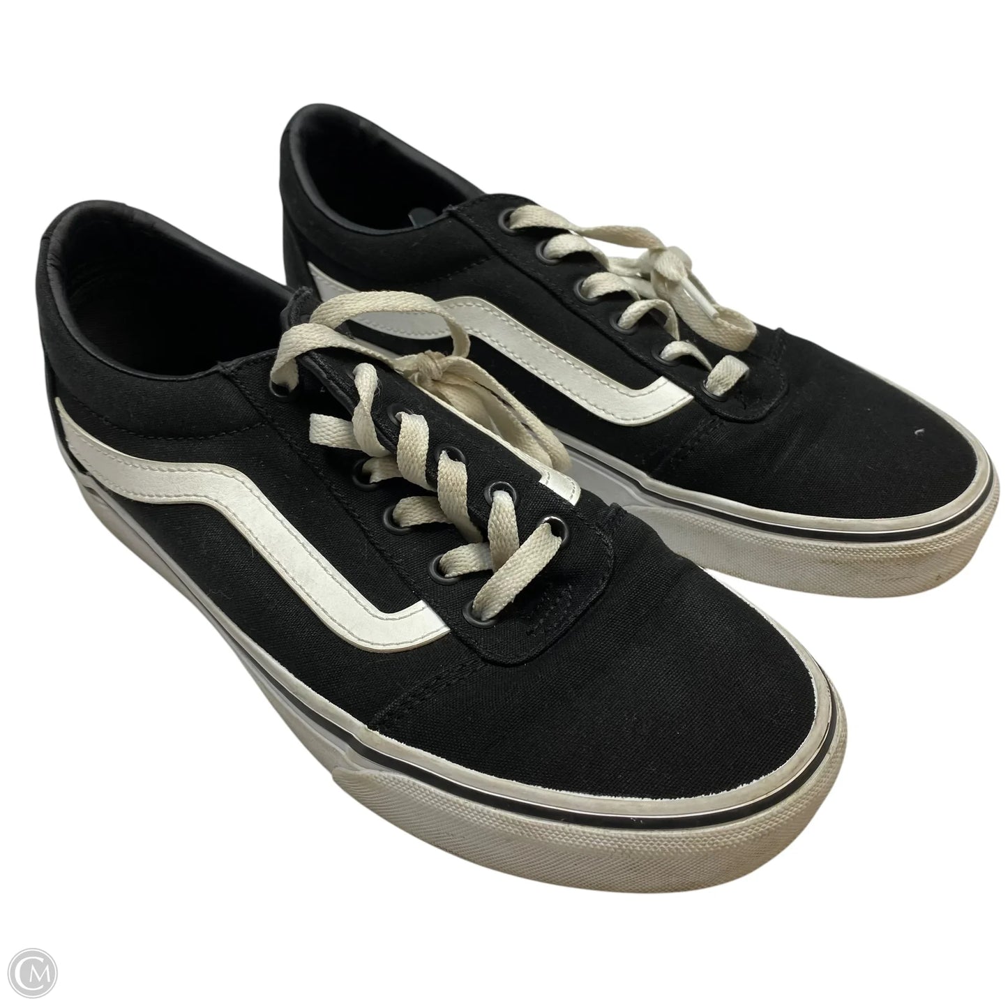 Shoes Sneakers By Vans In Black, Size: 8.5