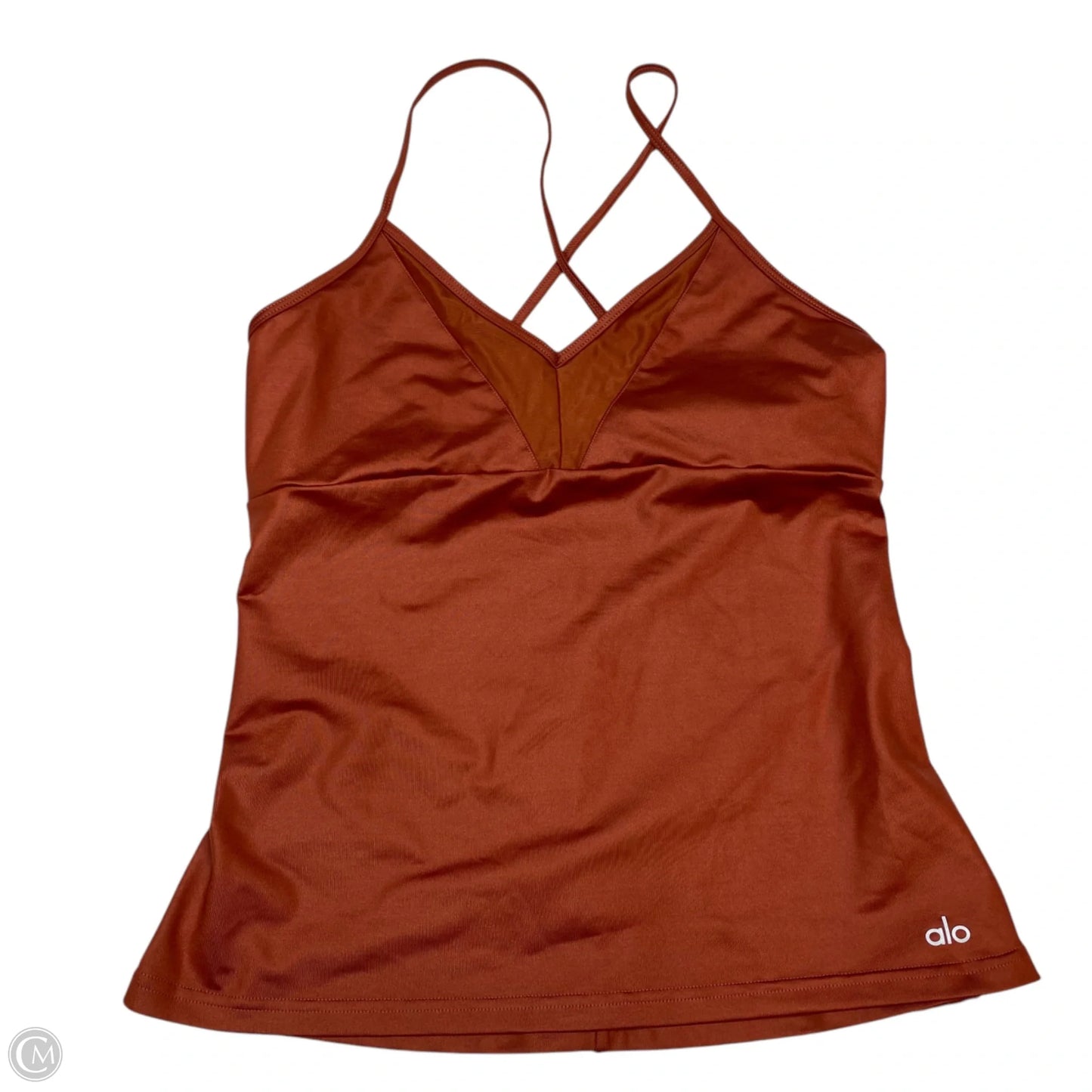 Athletic Tank Top By Alo In Orange, Size: L