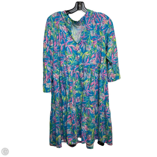 Dress Designer By Lilly Pulitzer In Blue & Green, Size: Xl