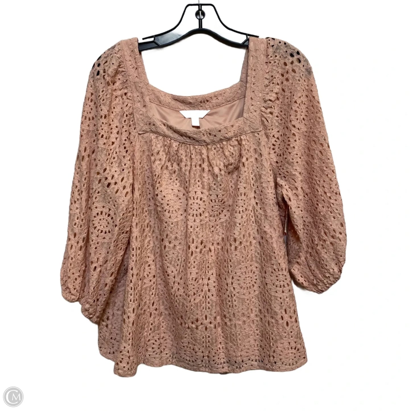 Top Long Sleeve By Lc Lauren Conrad In Pink, Size: Xl