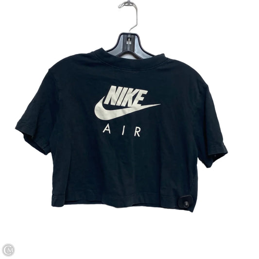 Athletic Top Short Sleeve By Nike Apparel In Black, Size: Xs