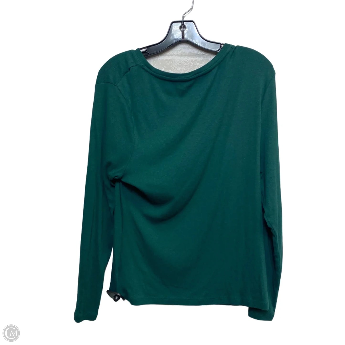 Top Long Sleeve Basic By A New Day In Green, Size: 1x