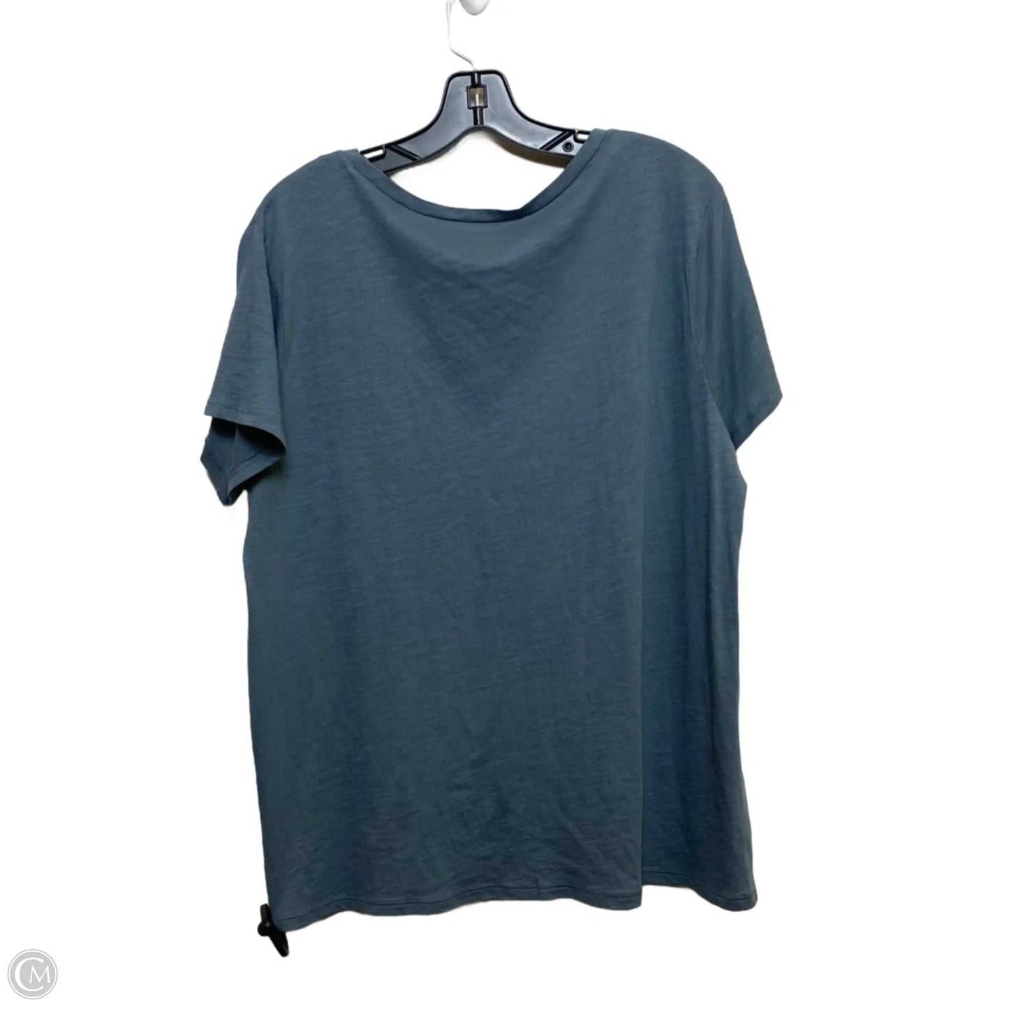 Top Short Sleeve By Loft In Blue, Size: Xl