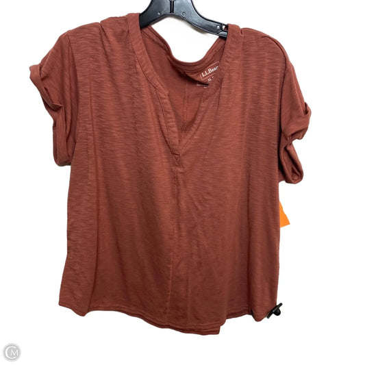 Top Short Sleeve By L.l. Bean In Red, Size: Xl