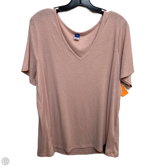 Top Short Sleeve By Old Navy In Pink, Size: Xl
