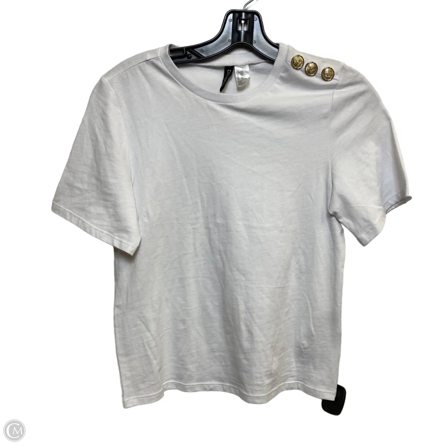 Top Short Sleeve By Divided In White, Size: Xs