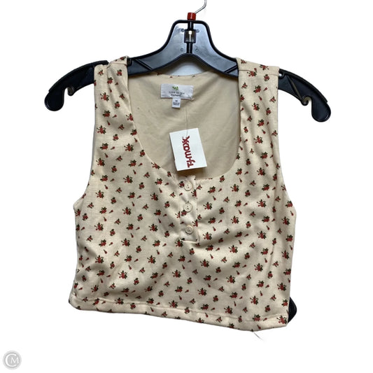 Top Sleeveless By Live in the Moment In Beige, Size: M