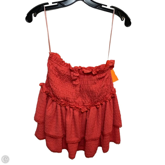 Top Sleeveless By Pink Lily In Peach, Size: L