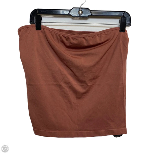 Top Sleeveless By A New Day In Brown, Size: Xl