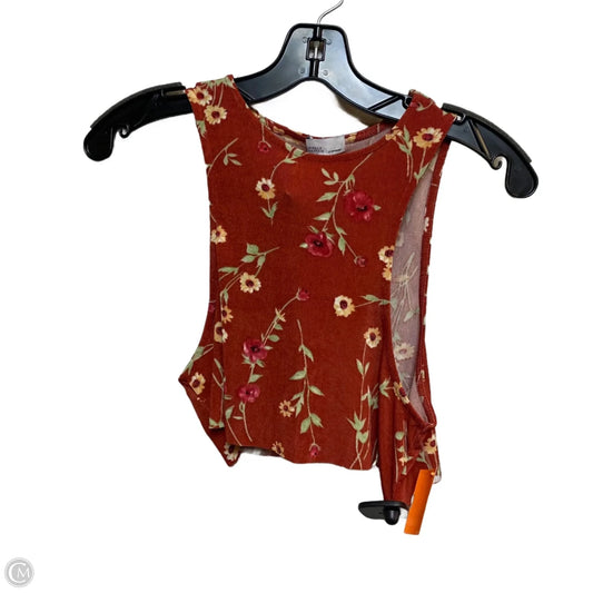 Top Sleeveless By Danielle In Red, Size: Xs