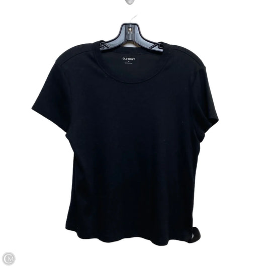 Top Short Sleeve Basic By Old Navy In Black, Size: Xl