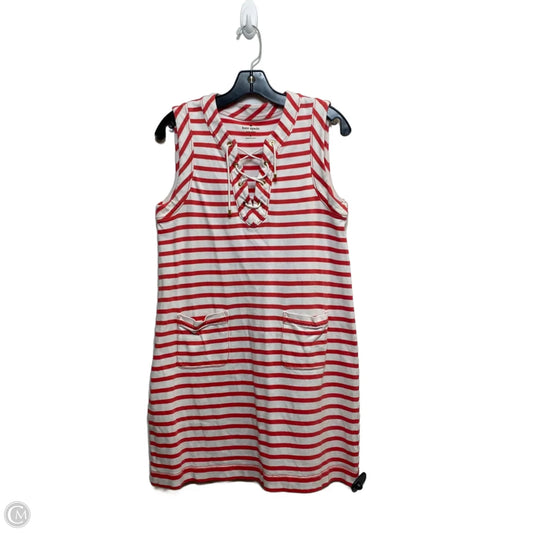 Dress Designer By Kate Spade In Red & White, Size: M