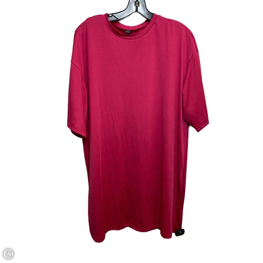 Top Short Sleeve By Shein In Pink, Size: M
