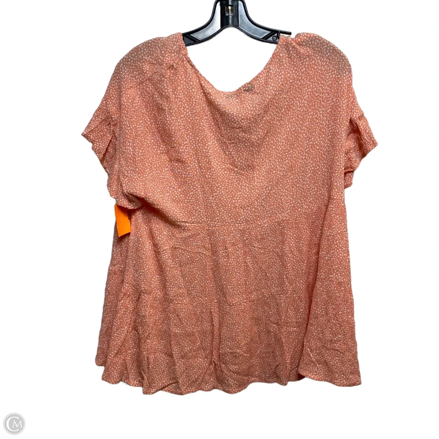 Top Short Sleeve By Final Touch In Pink, Size: L