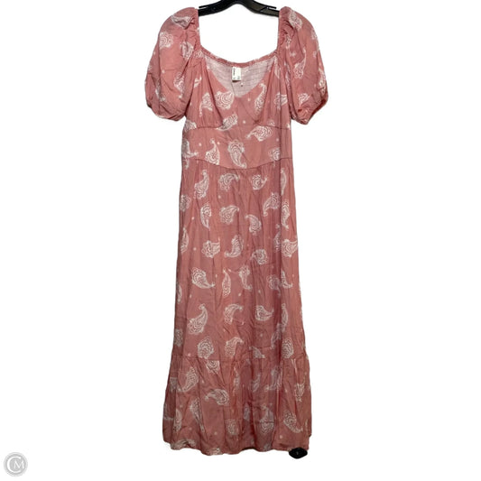 Dress Casual Maxi By patpat In Pink, Size: Xl