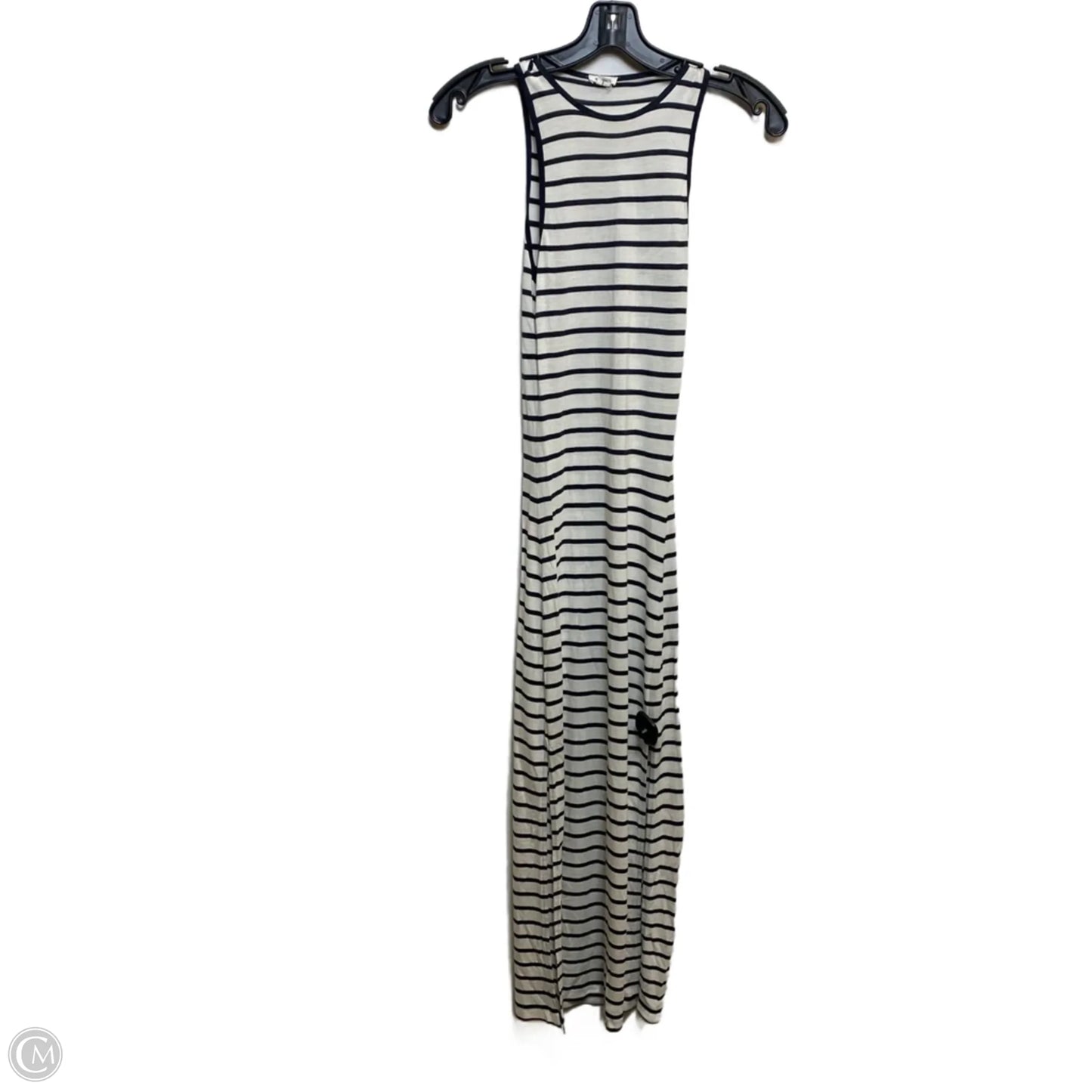 Dress Casual Maxi By Garage In Blue & White, Size: Xs