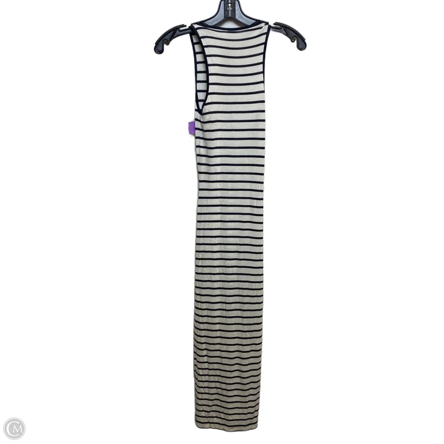 Dress Casual Maxi By Garage In Blue & White, Size: Xs