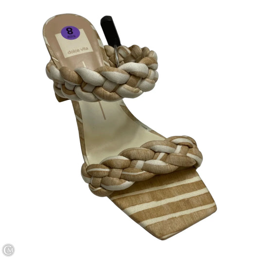 Sandals Heels Block By Dolce Vita In Tan, Size: 8