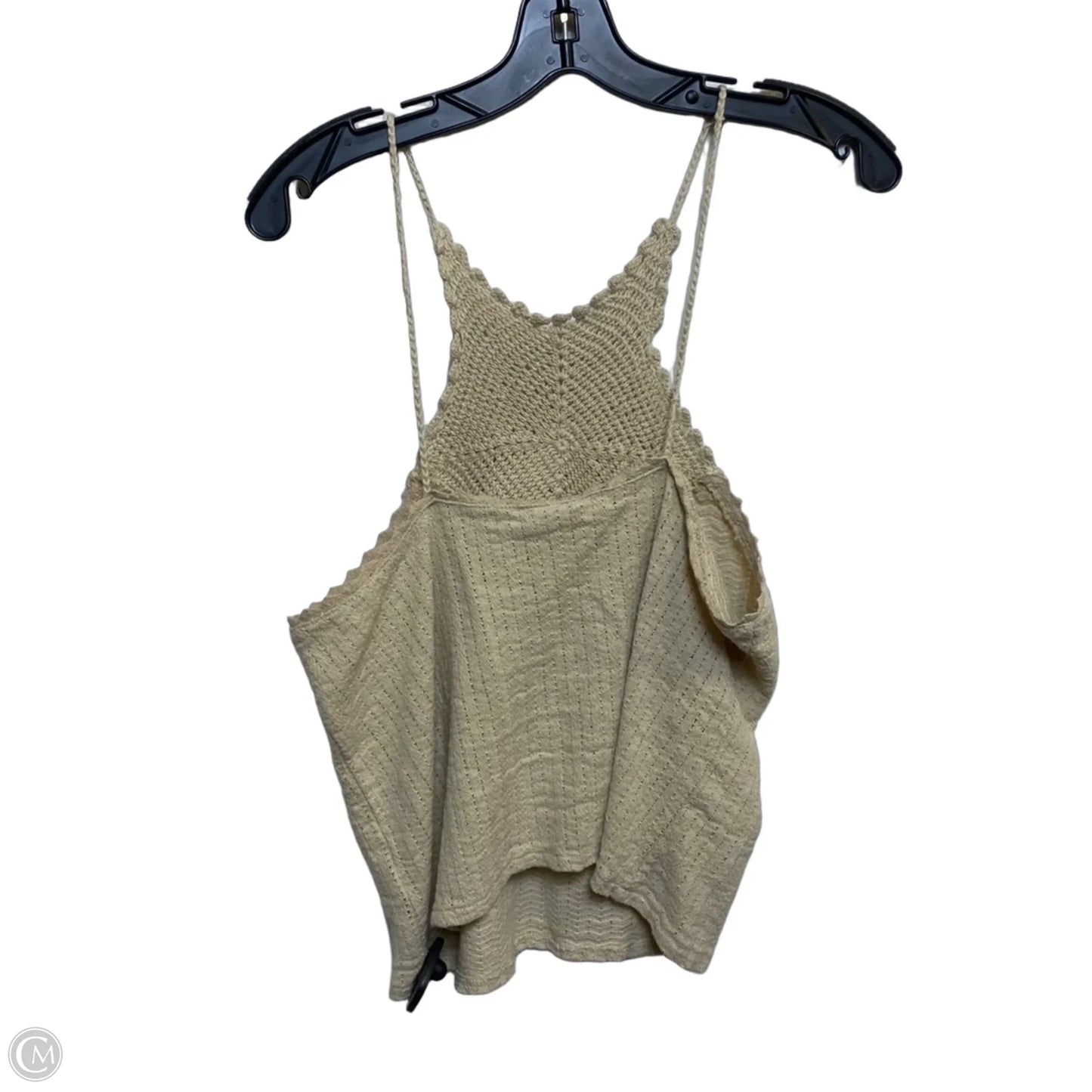 Top Sleeveless By H&m In Tan, Size: M