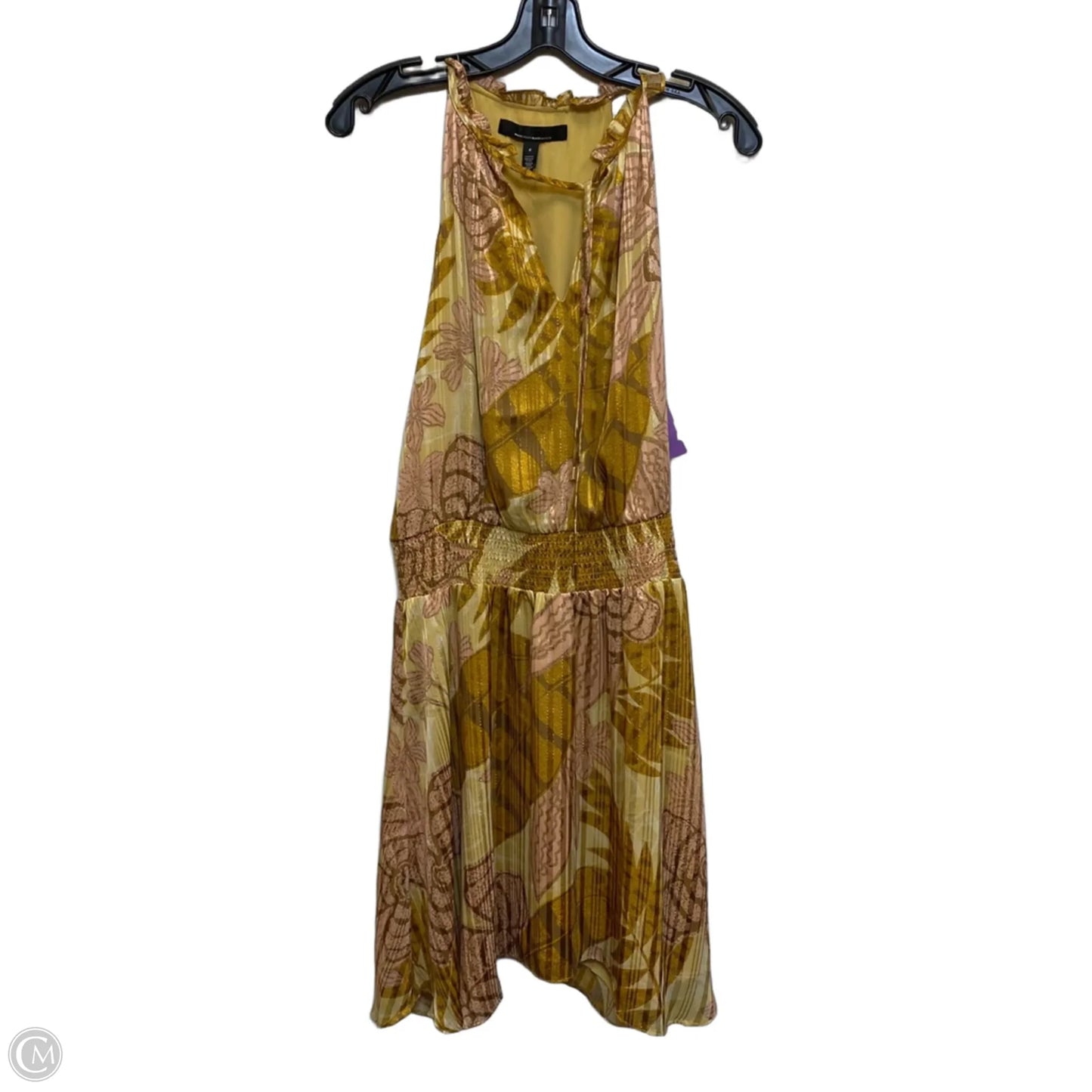 Dress Casual Short By White House Black Market In Yellow, Size: S