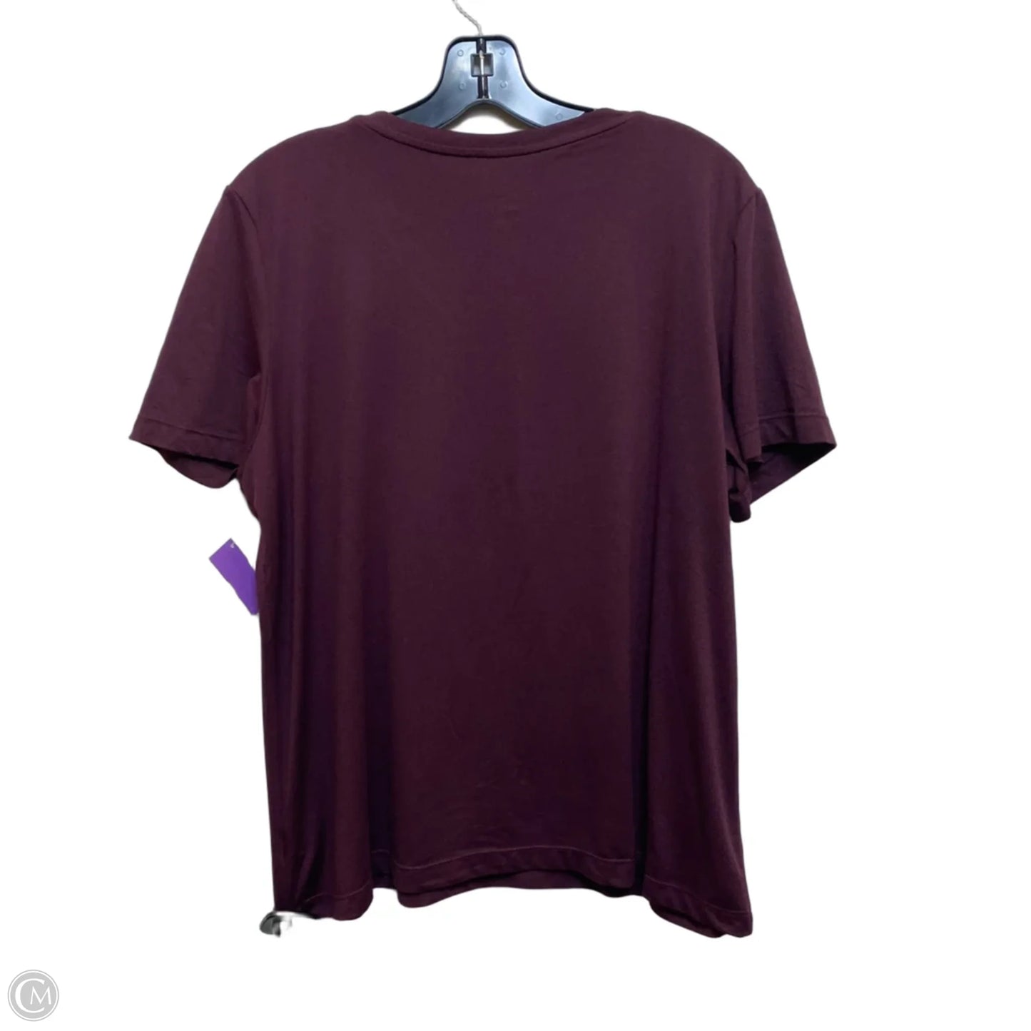 Athletic Top Short Sleeve By Legend In Purple, Size: L