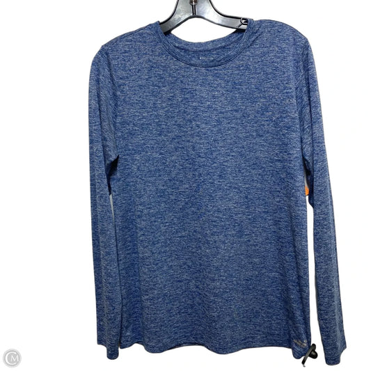 Athletic Top Long Sleeve Crewneck By Lands End In Blue, Size: Mp