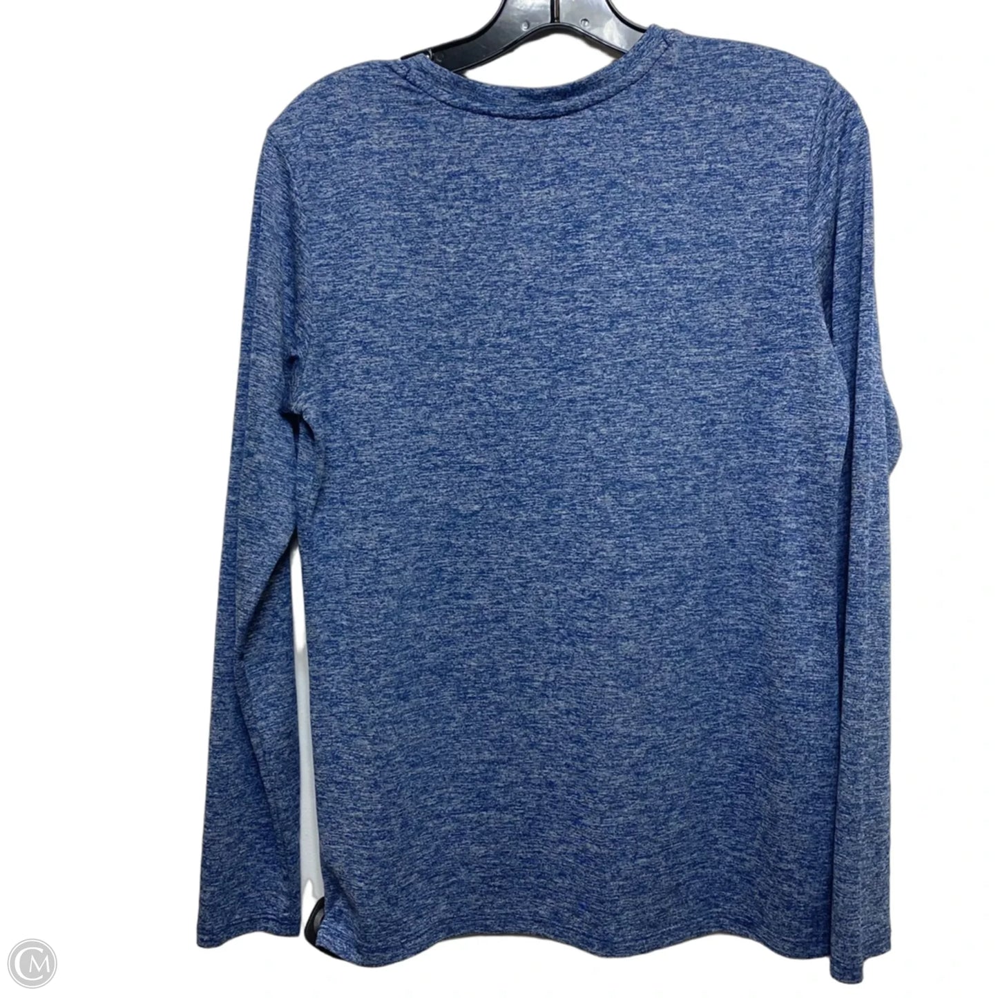 Athletic Top Long Sleeve Crewneck By Lands End In Blue, Size: Mp