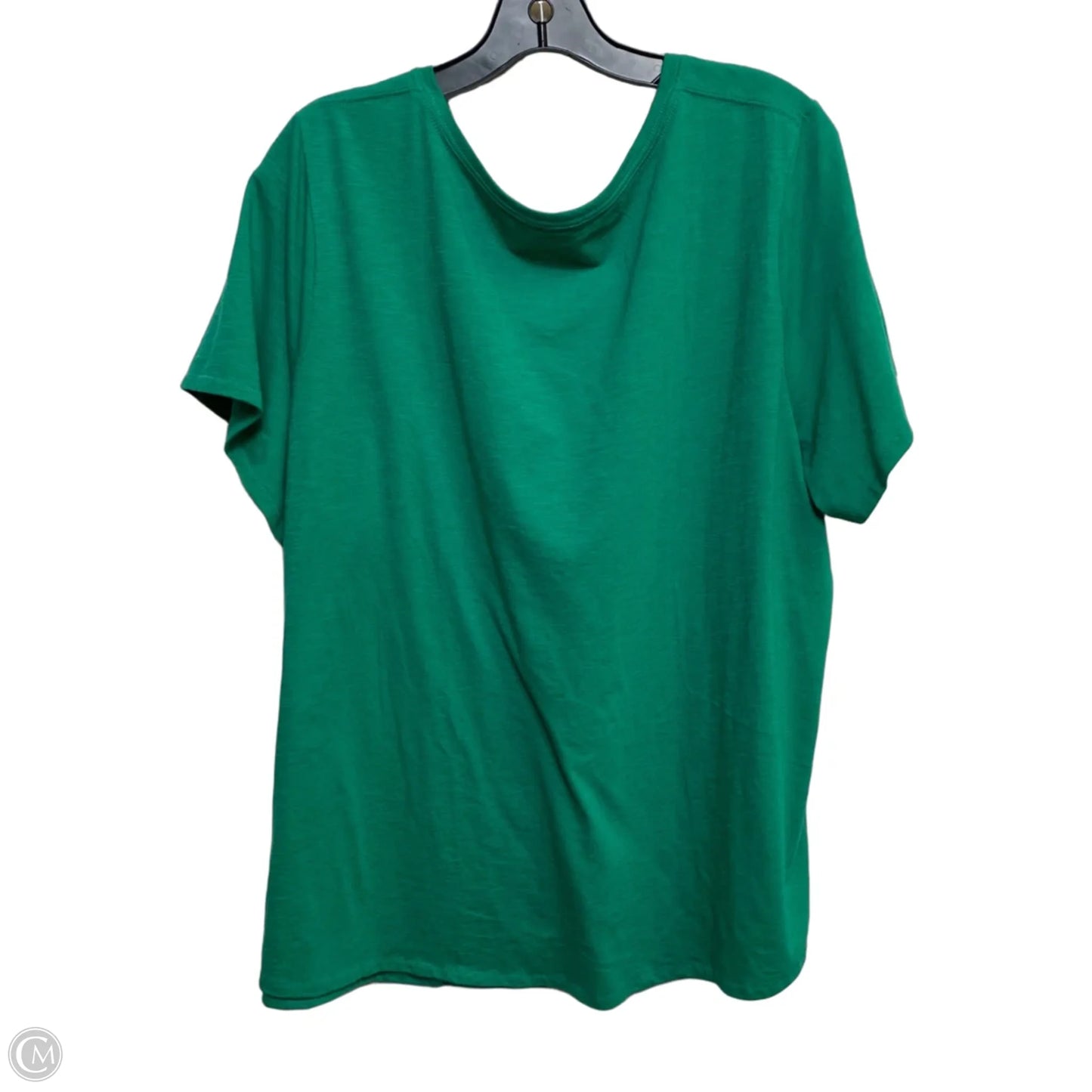 Top Short Sleeve Basic By Evri In Green, Size: 2x