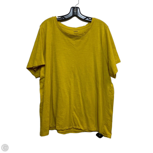 Top Short Sleeve Basic By Sonoma In Yellow, Size: 3x