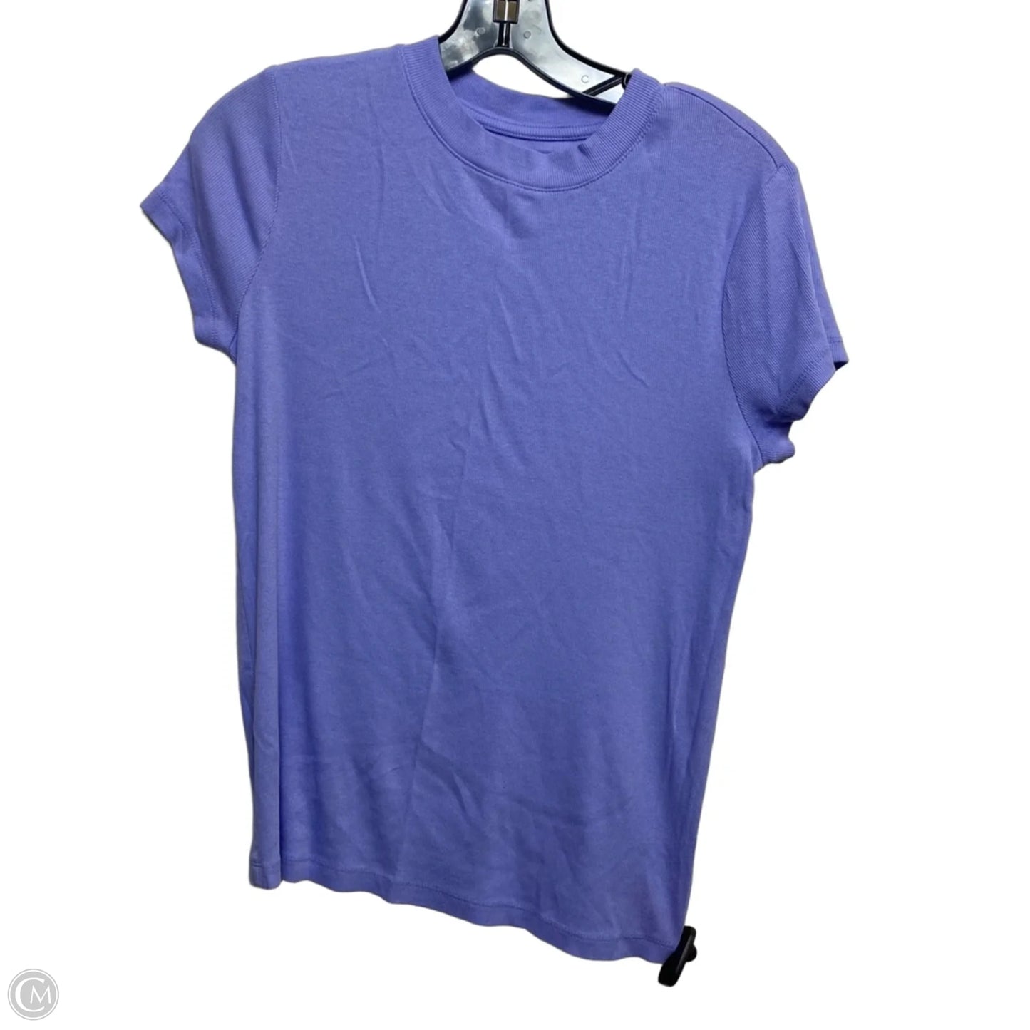 Top Short Sleeve Basic By A New Day In Blue, Size: L
