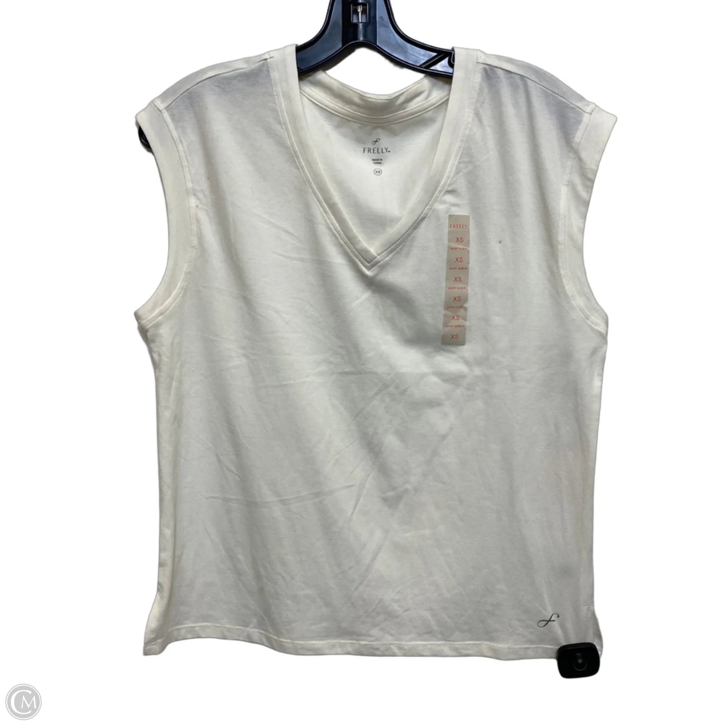 Top Sleeveless By Freely In Cream, Size: Xs