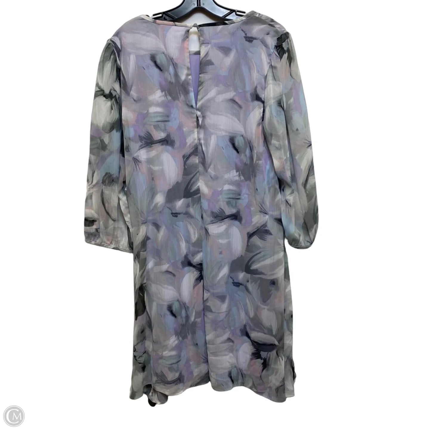 Dress Casual Short By Calvin Klein In Purple, Size: L