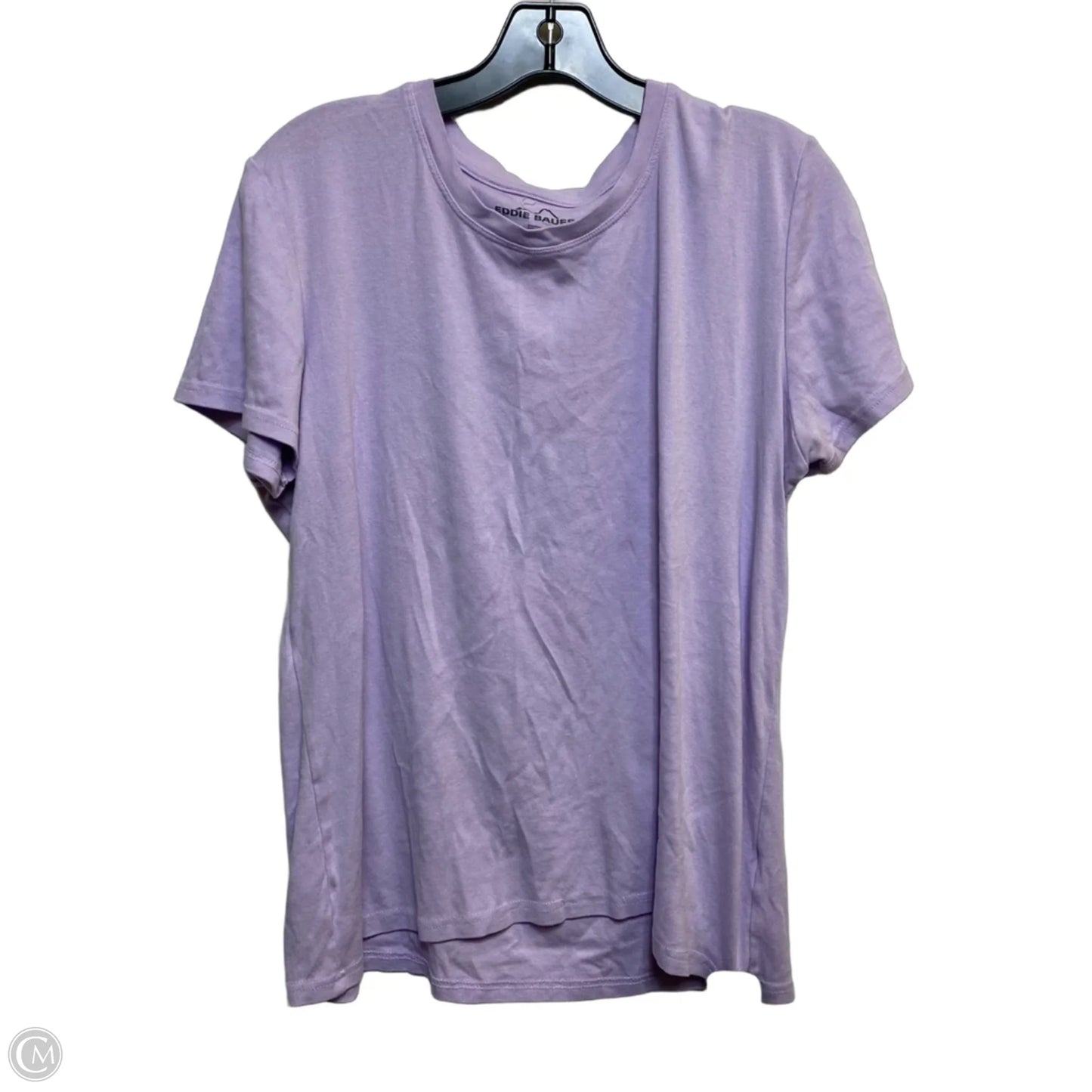 Top Short Sleeve Basic By Eddie Bauer In Purple, Size: 1x