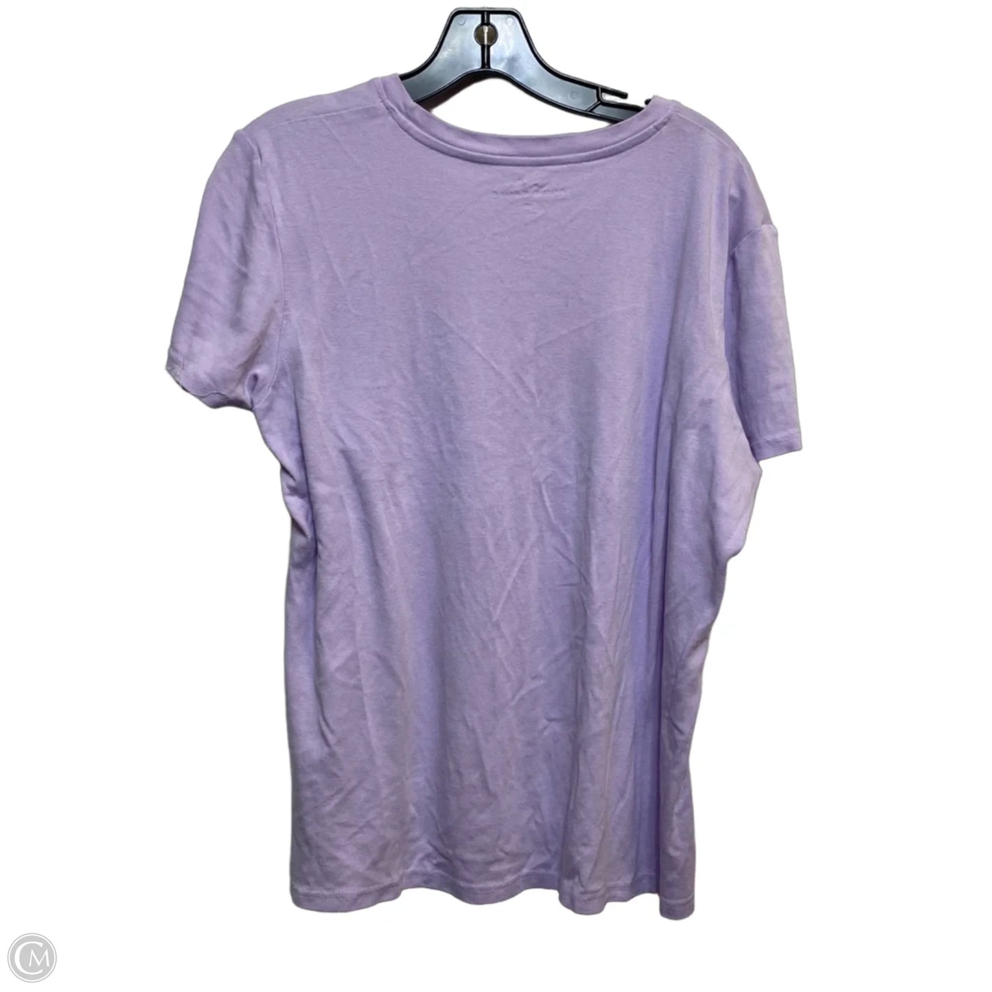 Top Short Sleeve Basic By Eddie Bauer In Purple, Size: 1x