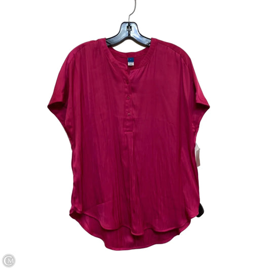 Top Short Sleeve By Old Navy In Pink, Size: L